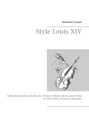 cover image of Style Louis XIV